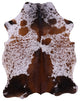 Salt and Pepper Natural Cowhide Rug 7' 1" X 5' 8" C1653