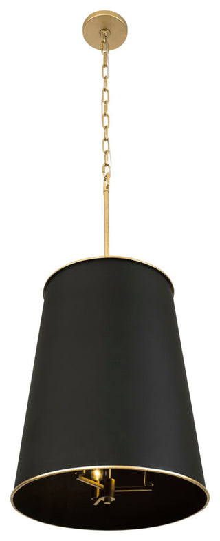 Coco 9-Lt  Foyer - Matte Black/French Gold