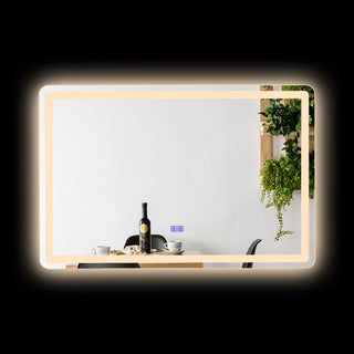 CHLOE Lighting SPECULO Back Lit LED Mirror 4000K, Warm White, 36"