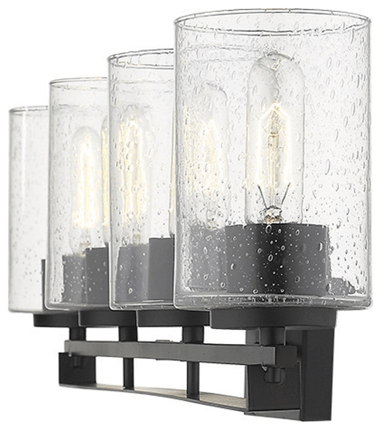 Orella 4-Light Matte Black Sconce