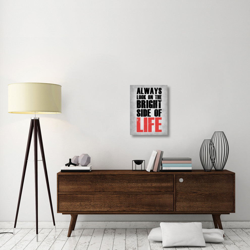 "Bright Side of Life Poster Poster Grey" Fine Art Print
