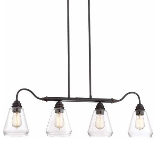 Foundry  4-Light Island, Satin Bronze