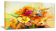 Fantastic Colorful Gerbera Flowers, Large Floral Canvas Art Print, 32"x16"