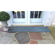 Carmel Texture Stripe Indoor/Outdoor Rug, Navy, 1'11"x7'6" Runner