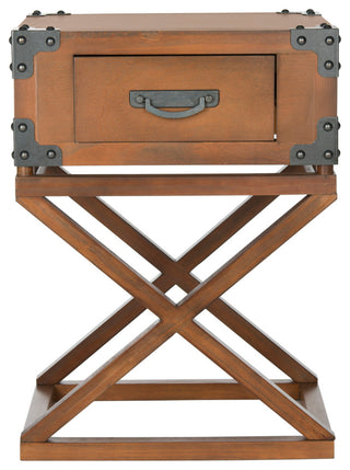 Safavieh Dunstan Accent Table With Storage Drawer, Autumn Leaf