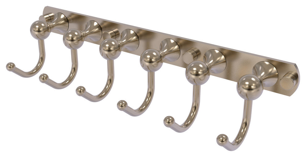 Shadwell 6 Position Tie and Belt Rack, Antique Pewter