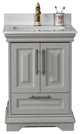 Romana Collection 24" Bathroom Vanity With Sink, Mirror, Countertop, Gray
