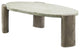 ACME Jacina Cement Coffee Table in Weathered Gray and Oak