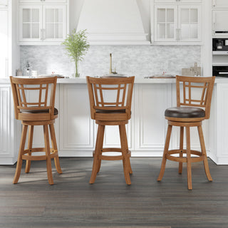 Fairfox Wood Swivel Stool, Barstool