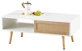 Gewnee Rattan Coffee table, White