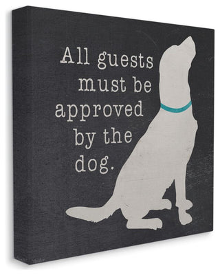 Guests Approved by Dog Family Pet Welcome Greeting,1pc, each 24 x 24