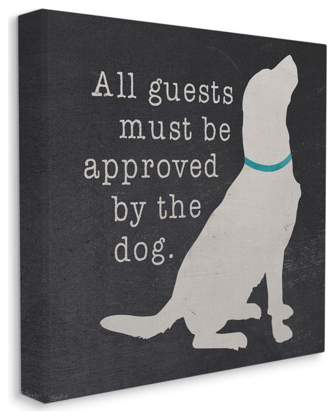 Guests Approved by Dog Family Pet Welcome Greeting,1pc, each 24 x 24