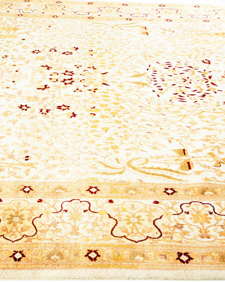 Mogul, One-of-a-Kind Hand-Knotted Area Rug Ivory, 8' 2" x 10' 2"