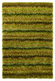 Kubu Striped Area Rug, Green, 5'x7'6" Rectangle
