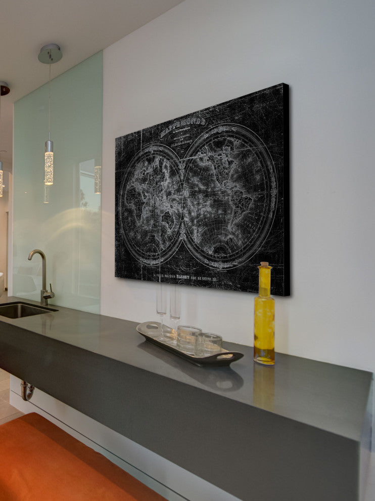 "Magnetic Curves 3" Print on Brushed Aluminum, 45"x30"
