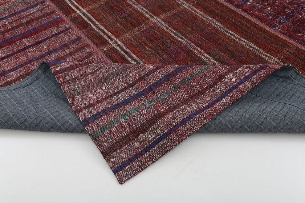 Rug N Carpet - Handmade Turkish 6' 9'' x 9' 10'' Unique Patchwork Kilim Rug