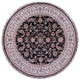 7' Round Persian Nain Wool & Silk Handmade Rug - Q14719