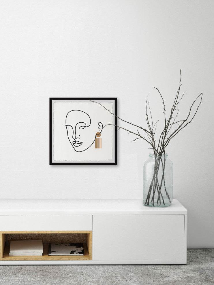 "The King's Mask" Framed Painting Print, 12x12