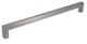 Constructor Lots Square Bar Cabinet Handle, Brushed Nickel Stainless, 12mm, 10"