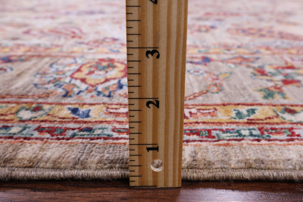 6' 10" X 9' 6" Persian Pomegranate Handmade Rug Q7559