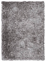 HAND TUFTED SHAG POLYESTER ECO-FRIENDLY AREA RUGS -Gray White Color,Solid Design