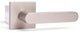 Modern Heavy Duty Designer Door Handle - Chrystie Collection, Satin Nickel, Double Dummy