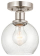 Innovations 616-1F-SN-G124-6 1 Light Semi-Flush Mount, Brushed Satin Nickel