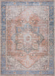 Hauteloom Rosman Distressed Washable Rug, 8'10"x12' Rectangle