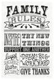 "Family Rules II" Digital Paper Print by Mary Urban, 18"x26"