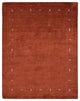 HAND KNOTTED LOOM SILK ECO-FRIENDLY AREA RUG -8'x10',Rectangle,Rust,Contemporary