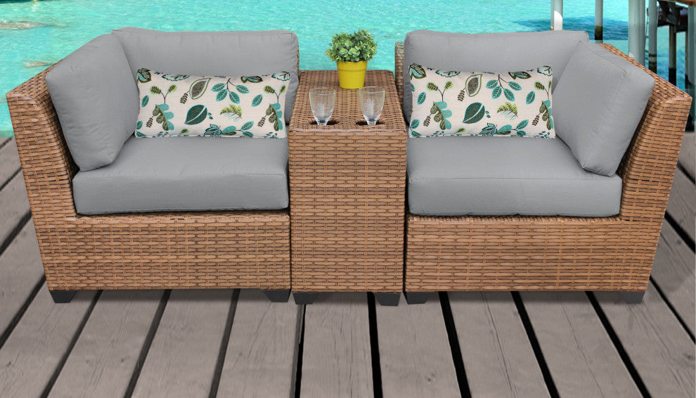 Laguna 3 Piece Outdoor Wicker Patio Furniture Set 03b