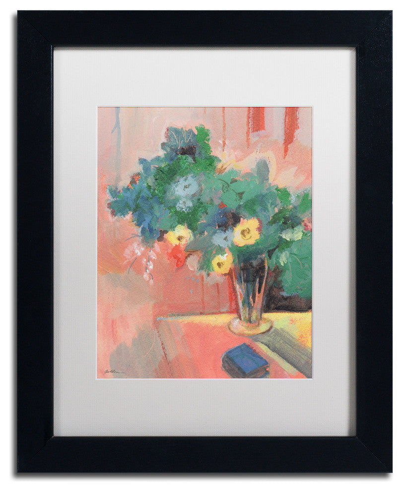 ''Bouquet for Bonnard'' Matted Framed Canvas Art by Sheila Golden