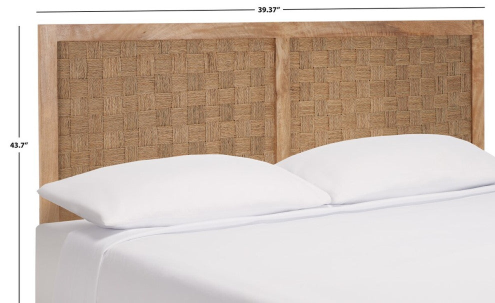 Safavieh Halvor Rattan Headboard, Natural, Twin