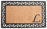 Versailles Monogram Doormat, 18"x30", L