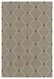 Rug N Carpet - Handmade Wool 3' 7'' x 5' 4'' Modern Design Dhurrie Kilim Rug
