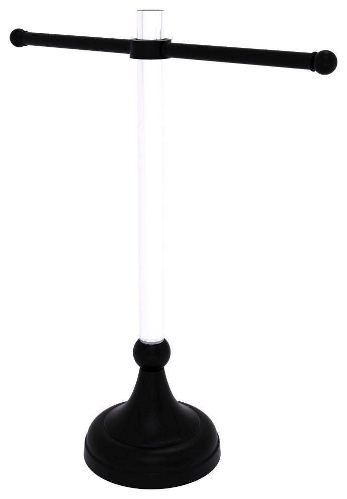 Pacific Grove Free Standing Towel Stand, Matte Black