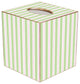 TB1145 - Green & Pink Stripe Tissue Box Cover
