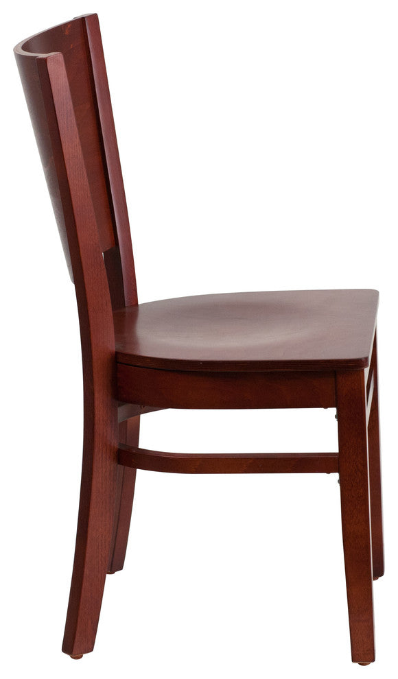 Restaurant Tables and Chairs, "Lexington" Solid Wood Dining Chairs, Walnut Wood