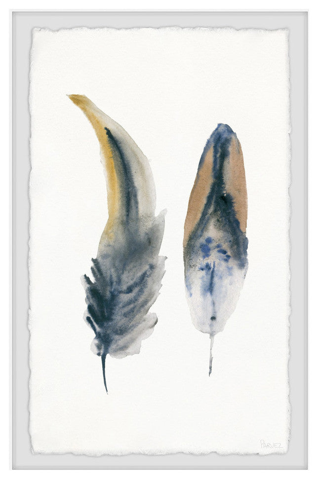 "Fluffy Feathers" Framed Painting Print, 8"x12"