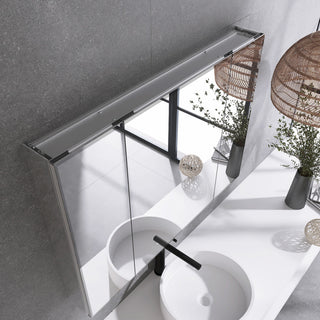 36" Rectangular Aluminum Recessed Mount/Surface Mount Medicine Cabinet