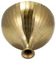 Metal, 7" Bulbous Vase, Gold
