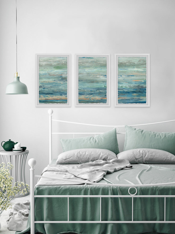 Vast Sea Triptych, 48"x24"