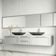 VIGO Lorca 22"L x 15"W x 5"H Concreto Stone Rectangular Bathroom Vessel Sink
