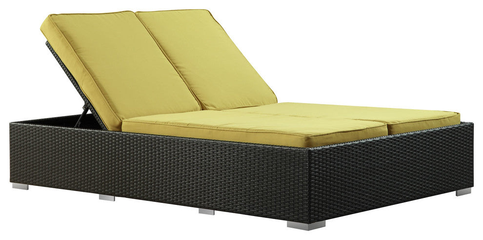 Evince Chaise in Espresso Peridot
