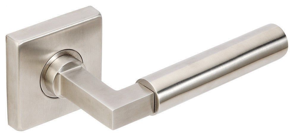 Aurora Lever, Tubular Passage, Satin Stainless Steel, 2-3/4" Backset
