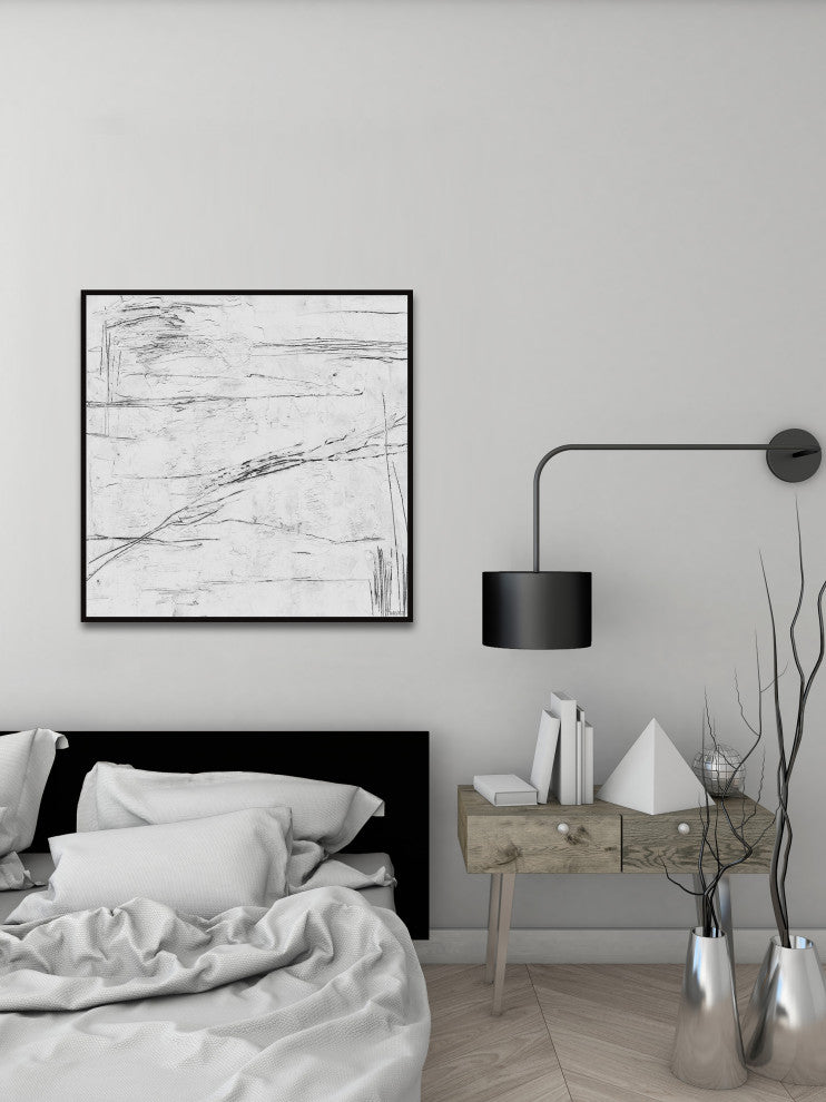 "Dusty Road" Floater Framed Painting Print on Canvas, 48x48