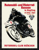 "Automobile and Motorcycle Race - Munich" Framed Canvas Giclee, 26"x34"