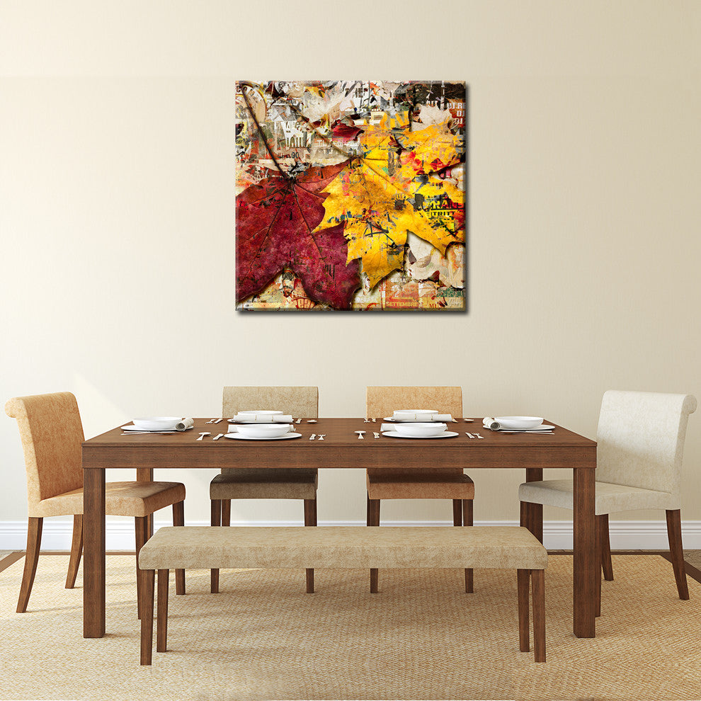 Fall Ink XVII, Canvas Wall Art, 30"x30"