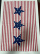 Red Ticking Star Print Apl Kitchen Towel