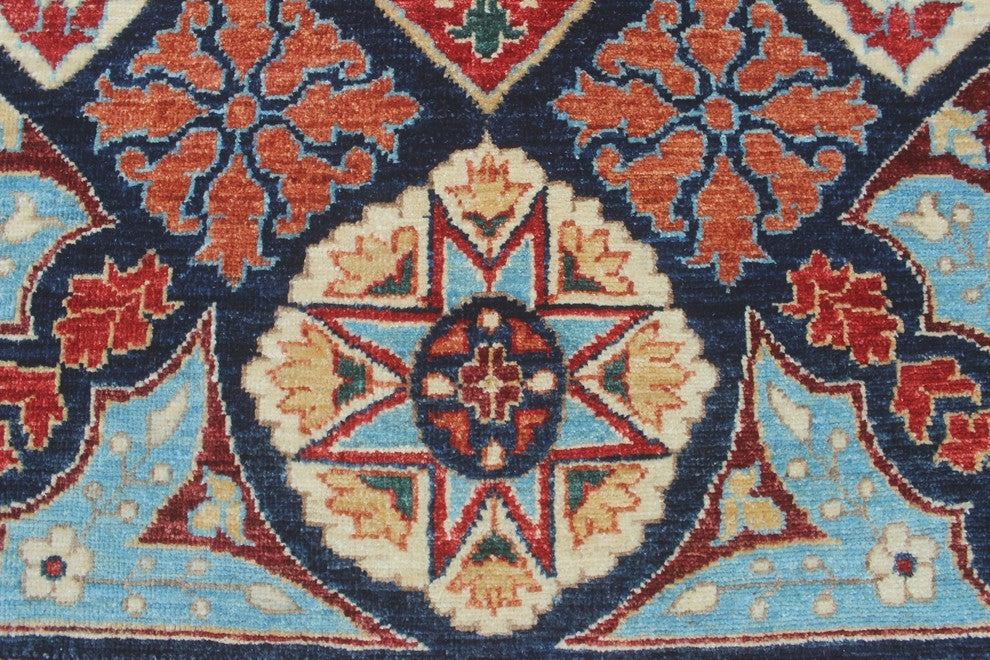 Aria Mehria Blue/Ivory Rug, 10'1x13'10